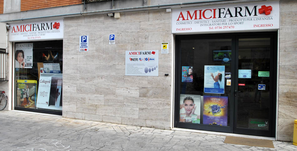 AMICI FARM Ascoli Piceno Vendita Cosmetici Dietetici Integratori per lo sport Prodotti per l'infanzia Articoli sanitari e ortopedici